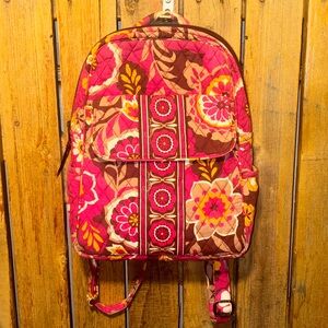 Vera Bradley Pink Floral Small Quilted Backpack